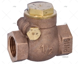 VALVE WITH COVER BRONZE 1/2"