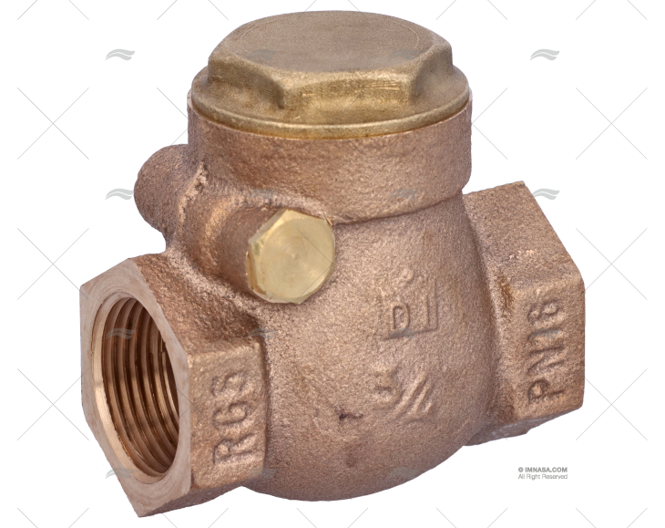 VALVULA CON TAPA BRONCE 3/4" GUIDI