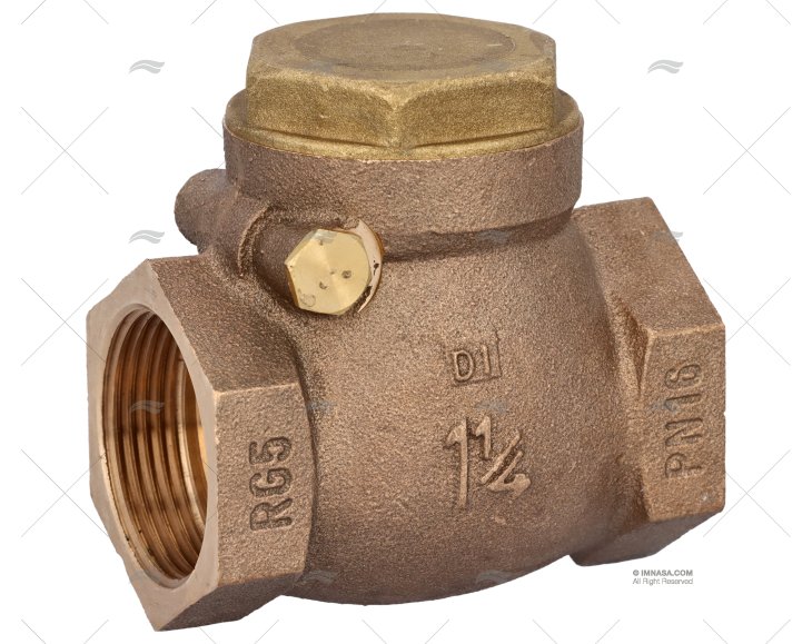 VÁLVULA COM TAMPA BRONZE 1"1/4 GUIDI