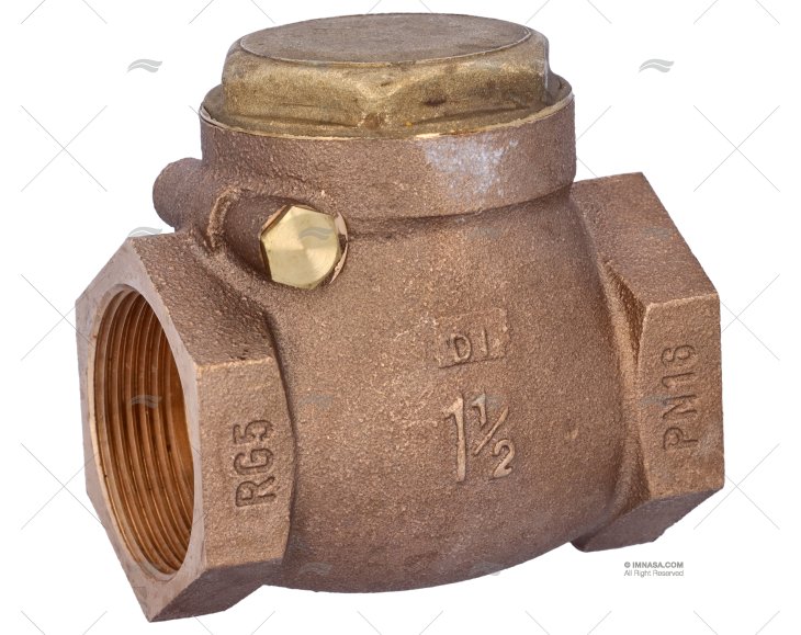 VÁLVULA COM TAMPA BRONZE 1"1/2 GUIDI