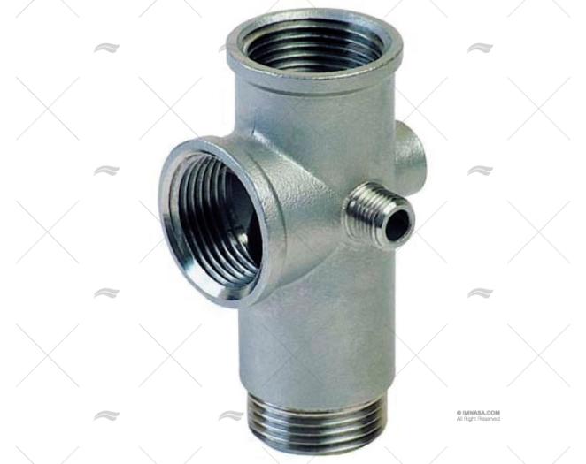 RACCORDO INOX 5 SALE. 1"H-1"H-1"M-1/4"H-1/4"
