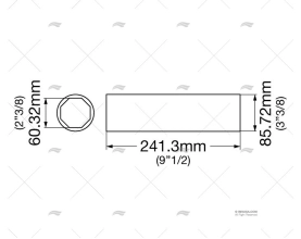 ROLAMENTO LATÃO-BORRACHA 8AM 2"3/8 (3) CARAVEL