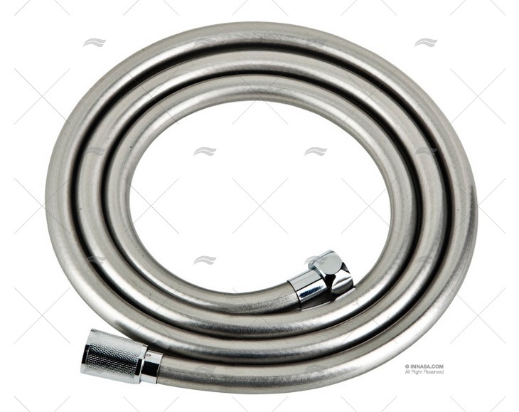 MANGUIERA DUCHA 1,70m PLATA G/1"-G1/2"