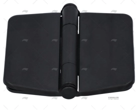 CERNIERA COPERTA 78x78mm INOX 316 NERO M MARINE TOWN