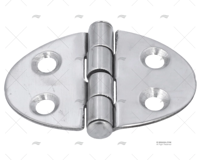 DOBRADIÇA OVALADA INOX 51x38,5mm