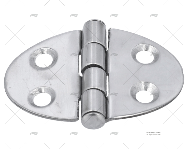 DOBRADIÇA OVALADA INOX 51x38,5mm