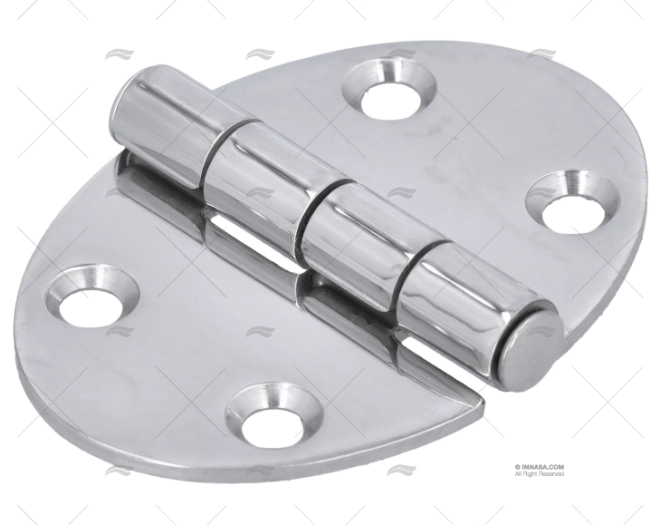 CERNIERA OVALE INOX 67x48mm
