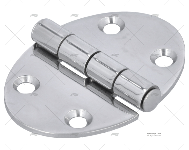 DOBRADIÇA OVALADA INOX 67x48mm