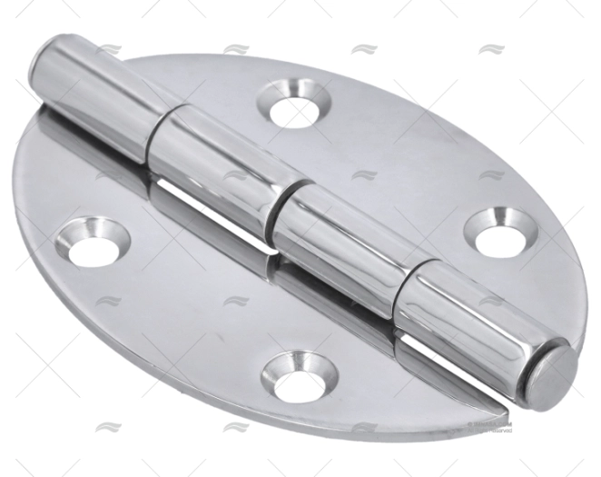 CERNIERA OVALE INOX 56x78mm