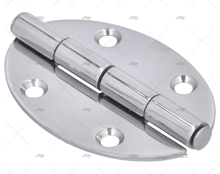 HINGE OVAL S.S. 56x78x2mm