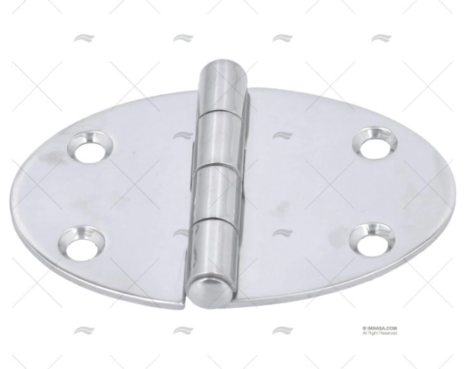 DOBRADIÇA OVALADA INOX 84x56mm