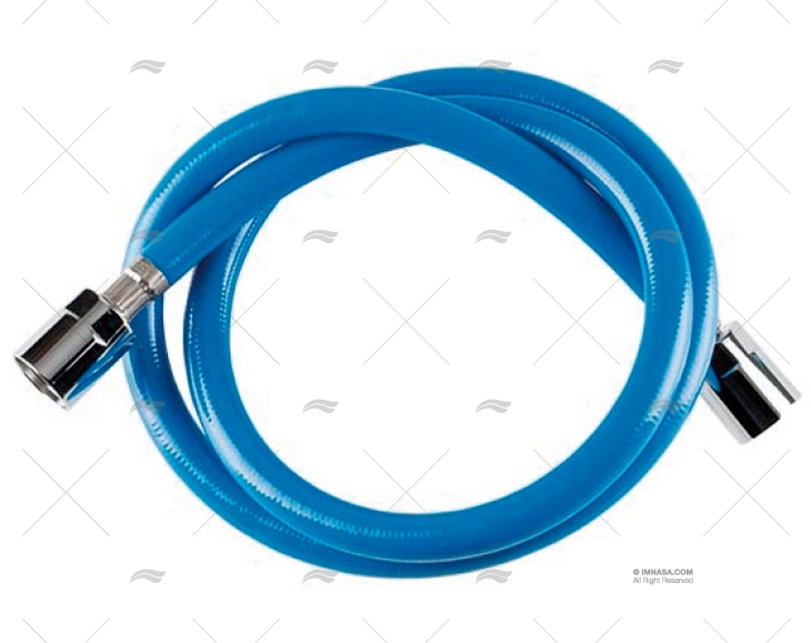 TUBO DOCCIA 0,75m BLU INOX G1/2"-G1/2"