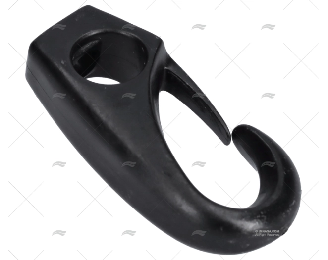 GANCIO PLASTICA NERO 4mm (1pz)