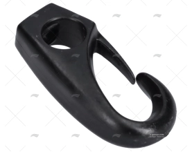 GANCHO PLÁSTICO PRETO 4mm (1un)