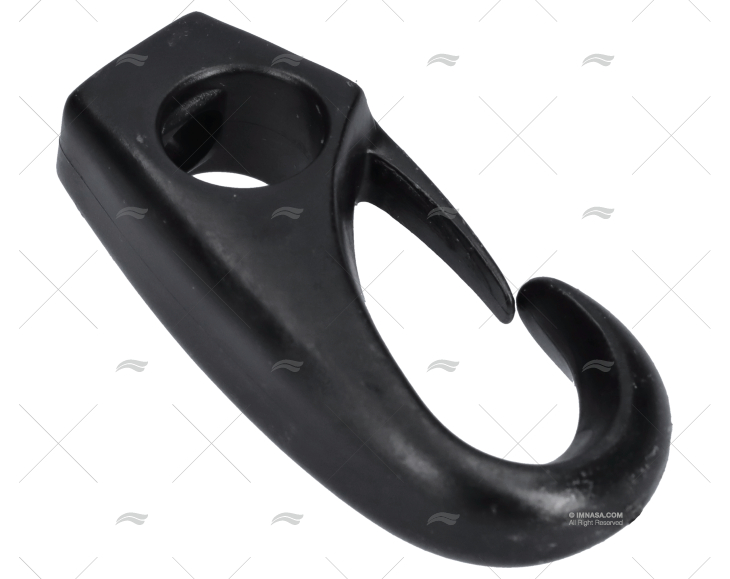 GANCHO PLASTICO NEGRO 4mm (1ud)