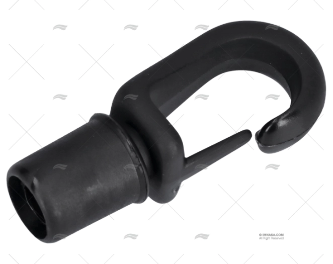 SUPORTE GANCHO PRETO 8mm
