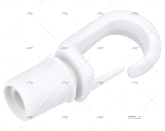SUPPORTO GANCIO BIANCO 8mm