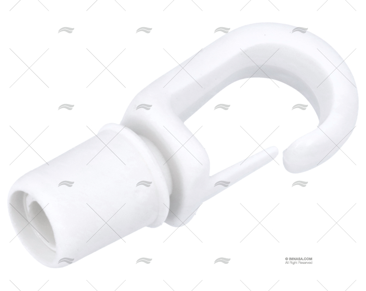 SUPPORTO GANCIO BIANCO 8mm