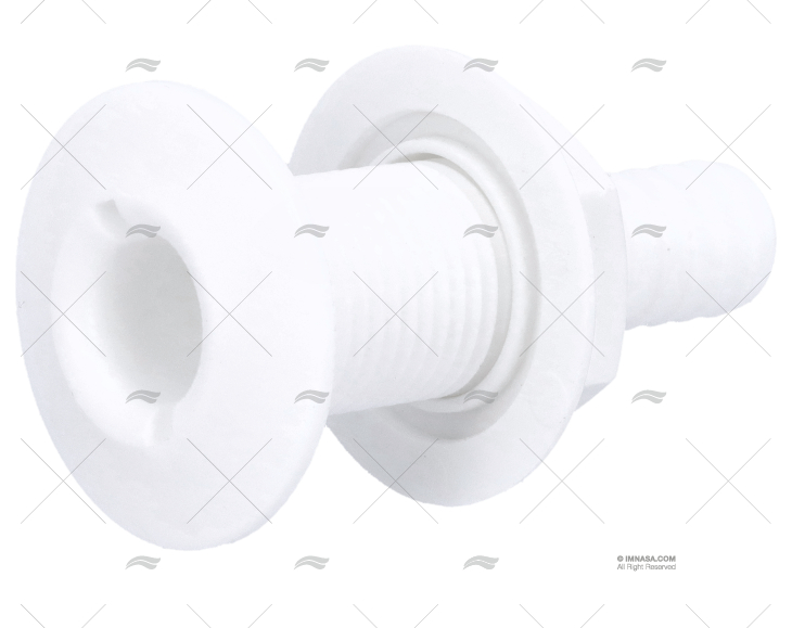 PASACASCO PLASTICO BLANCO 1/2"