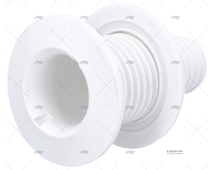 PASSASCAFO PLASTICA BIANCO 1-1/4"