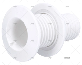 PASSASCAFO PLASTICA BIANCO 1-1/2"