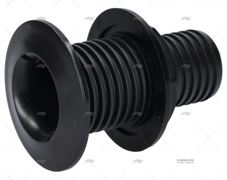 PASSASCAFO PLASTICA NERO 1-1/2"