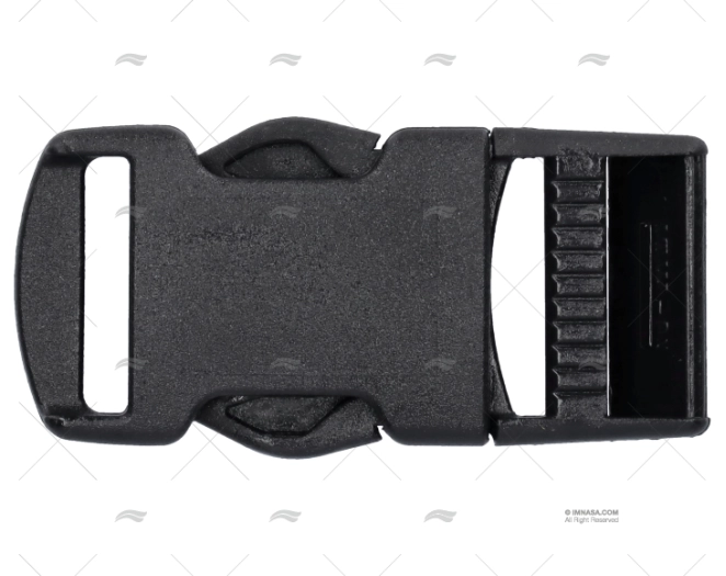 BLACK DOUBLE PLASTIC WEBBING BUCKLE 25mm