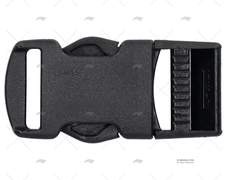 BLACK DOUBLE PLASTIC WEBBING BUCKLE 25mm