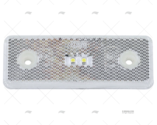 LUCE POSIZIONE BIANCA LED 110x42x9mm 12/24
