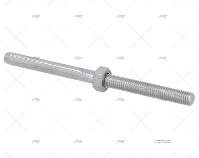 TERMINAL C/ROSCA LONGA INOX316 4mm M8