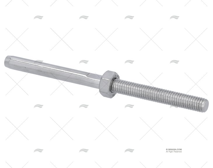 TERMINAL A/FILETAGE LONG INOX316 4mm M8