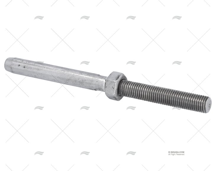 TERMINALE C/FILETTATURA LUNGA INOX316 8mm M16