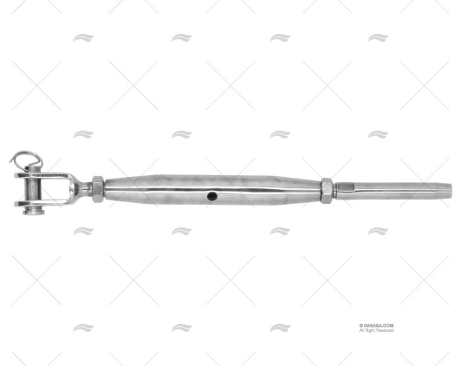 TERMINALE C/TENDITORE INOX316 6mm M12