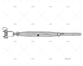 TERMINALE C/TENDITORE INOX316 6mm M12