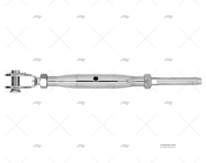 TERMINALE C/TENDITORE INOX316 9mm M19