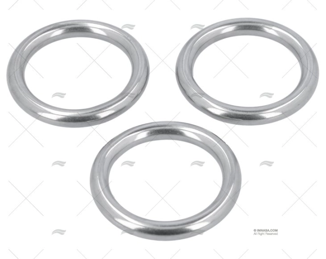 ARGOLA REDONDA 8x45mm INOX (3un)