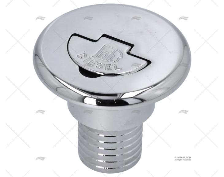 TAPPO C/CHIAVE OTTONE CROMATO DIESEL 38mm