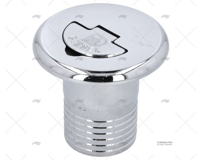 TAMPA C/CHAVE LATAO CROMADO DIESEL 50mm