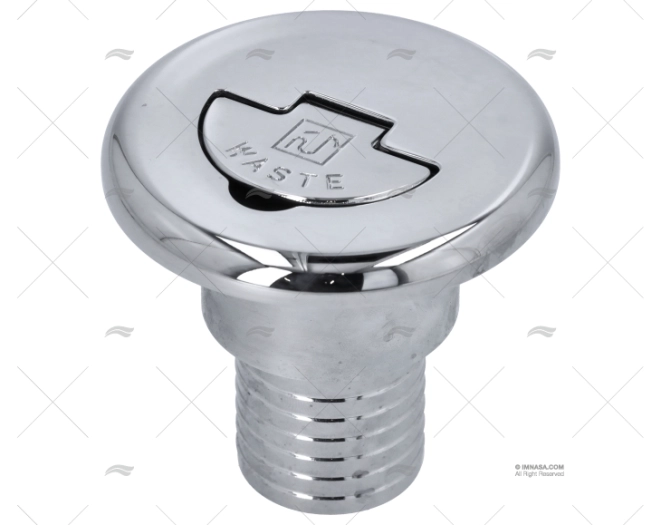 TAPPO C/CHIAVE OTTONE CROMATO SCARICO 38mm