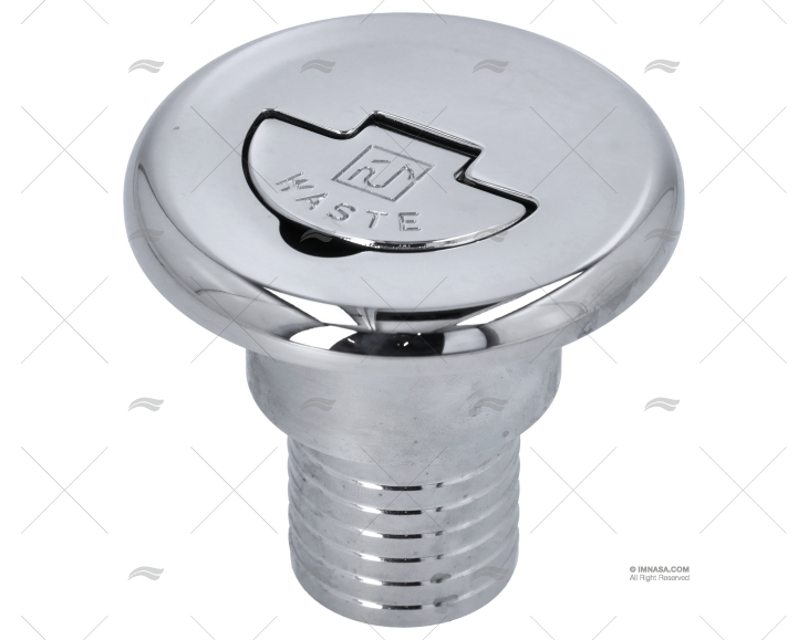 TAPPO C/CHIAVE OTTONE CROMATO SCARICO 38mm