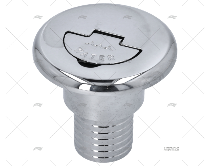 DECK FILL  CHROMED BRASS WATER 38mm