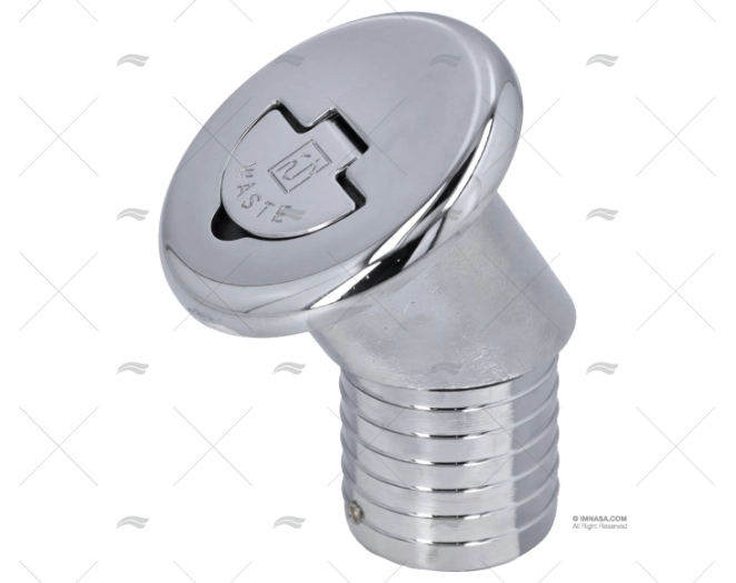 DECK FILL 30º  W/KEY CHROMED BRASS WASTE