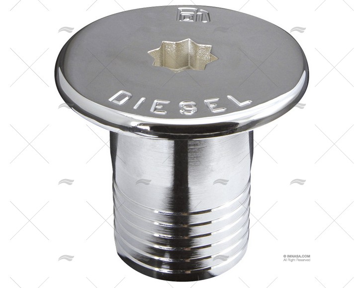 TAMPÃO GUINCHO  LATÃO CROMADO DIESEL 38mm