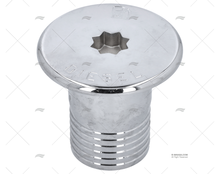 DECK FILL WINCH   CHROMED BRASS DIESEL 5