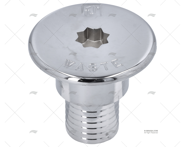 TAPPO WINCH  OTTONE CROMATO SCARICO 38mm