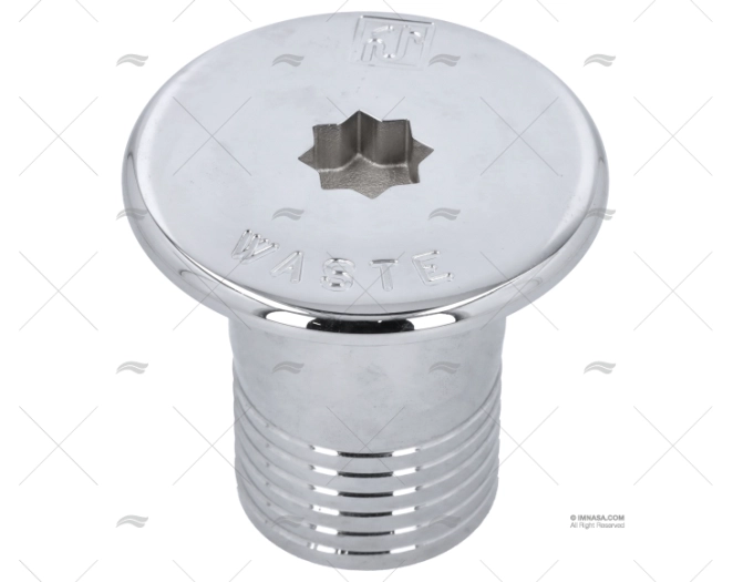 TAPPO WINCH  OTTONE CROMATO SCARICO 50mm