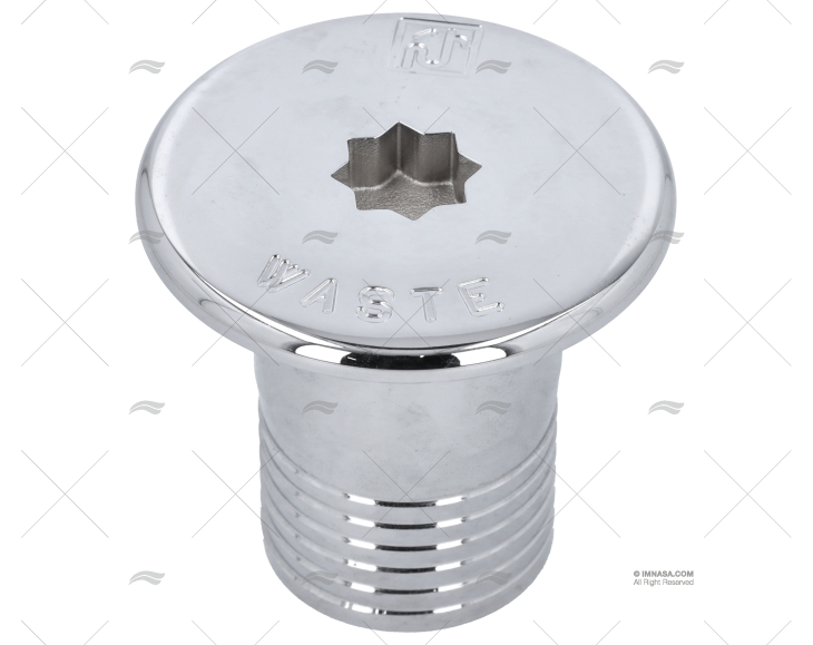 TAPPO WINCH  OTTONE CROMATO SCARICO 50mm