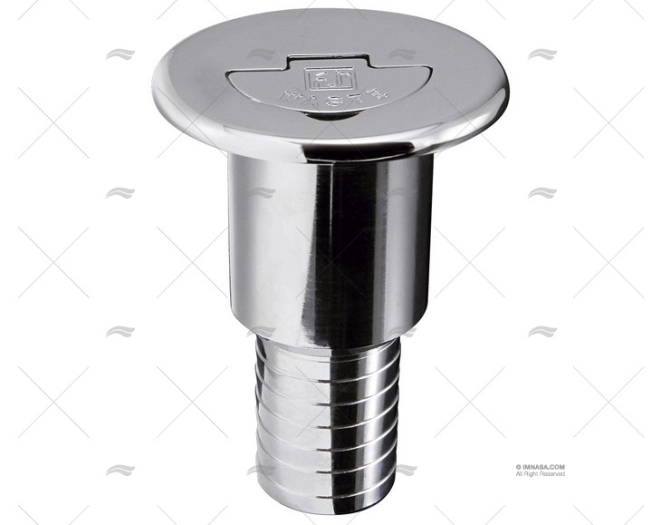 TAMPÃO LONGO LATÃO CROMADO RALO 38mm