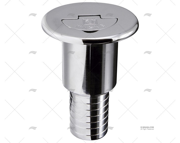 TAPPO LUNGO OTTONE CROMATO SCARICO 38mm