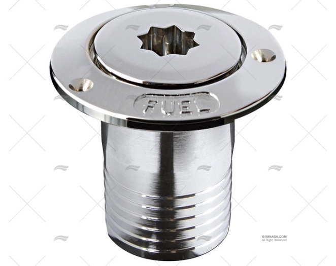 TAPPO WINCH/P  OTTONE CROMATO CARBURANTE 38mm